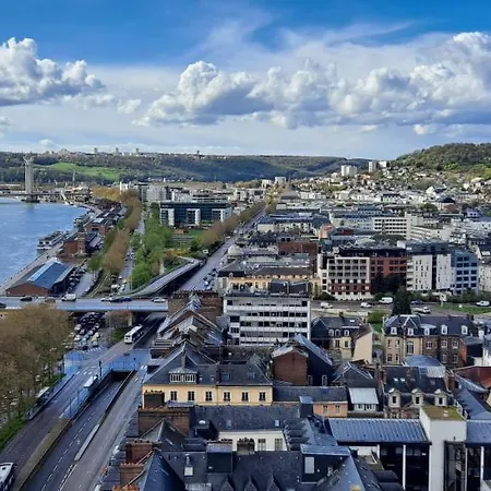 Sous Les Etoiles - Dans Le Plus Haut Gratte-Ciel Avec Garage Prive Rouen Exterior photo
